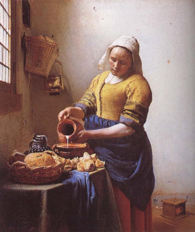 Jan Vermeer Kokspigan oil painting picture